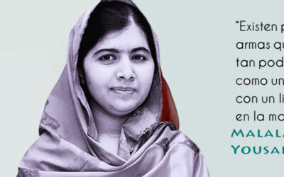 Mujer del mes de Symetrías: Malala Yousafzai, premio Nobel de la paz y joven activista paquistaní.
